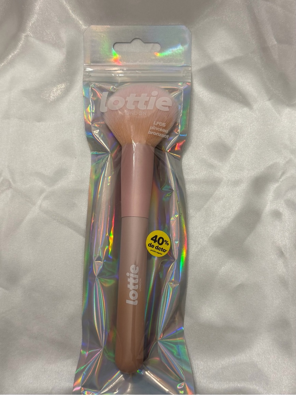 Lottie Tapered Bronzer Brush 100% Vegan LF05 Light Pink Color NEW